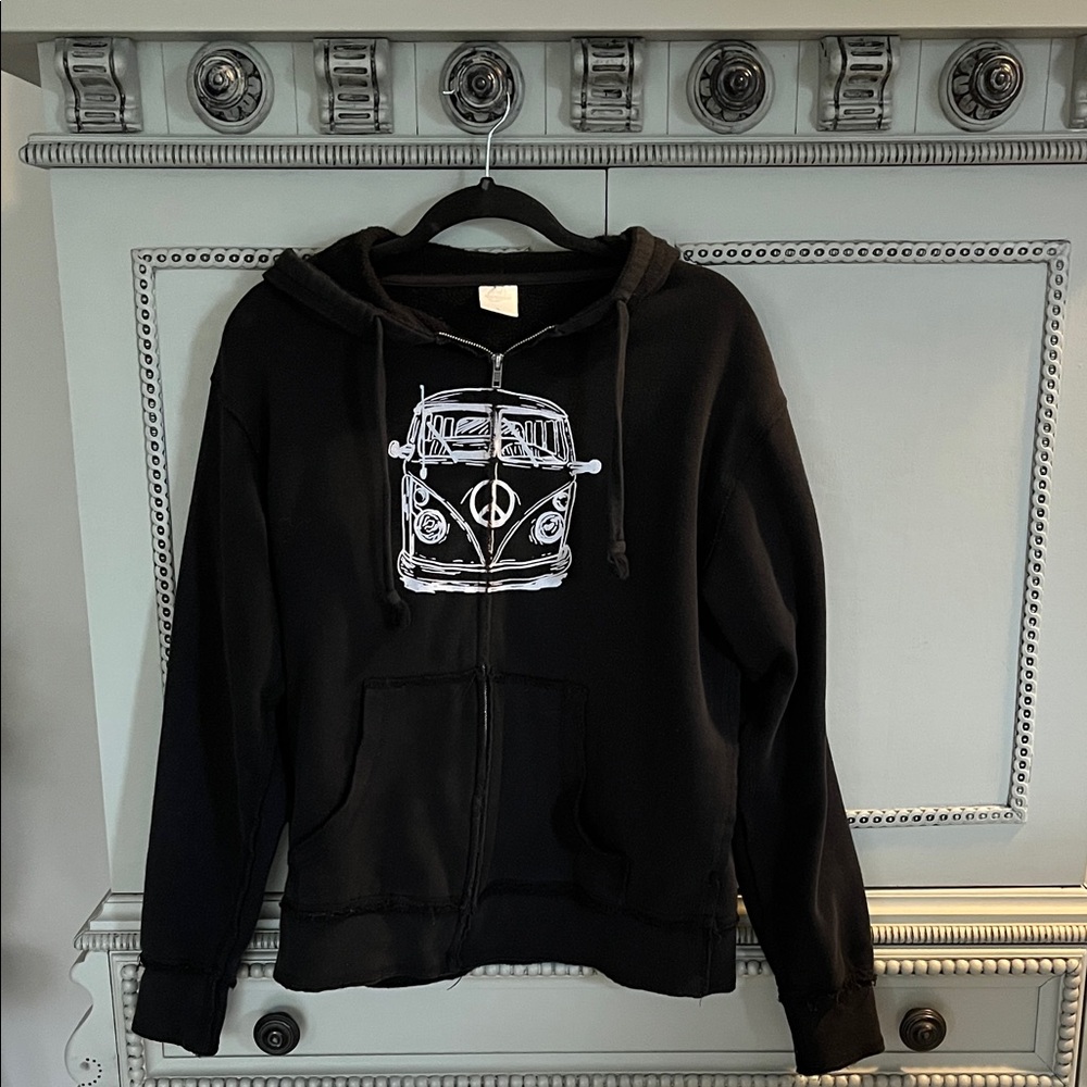 Black Hoodie with VW Graphic